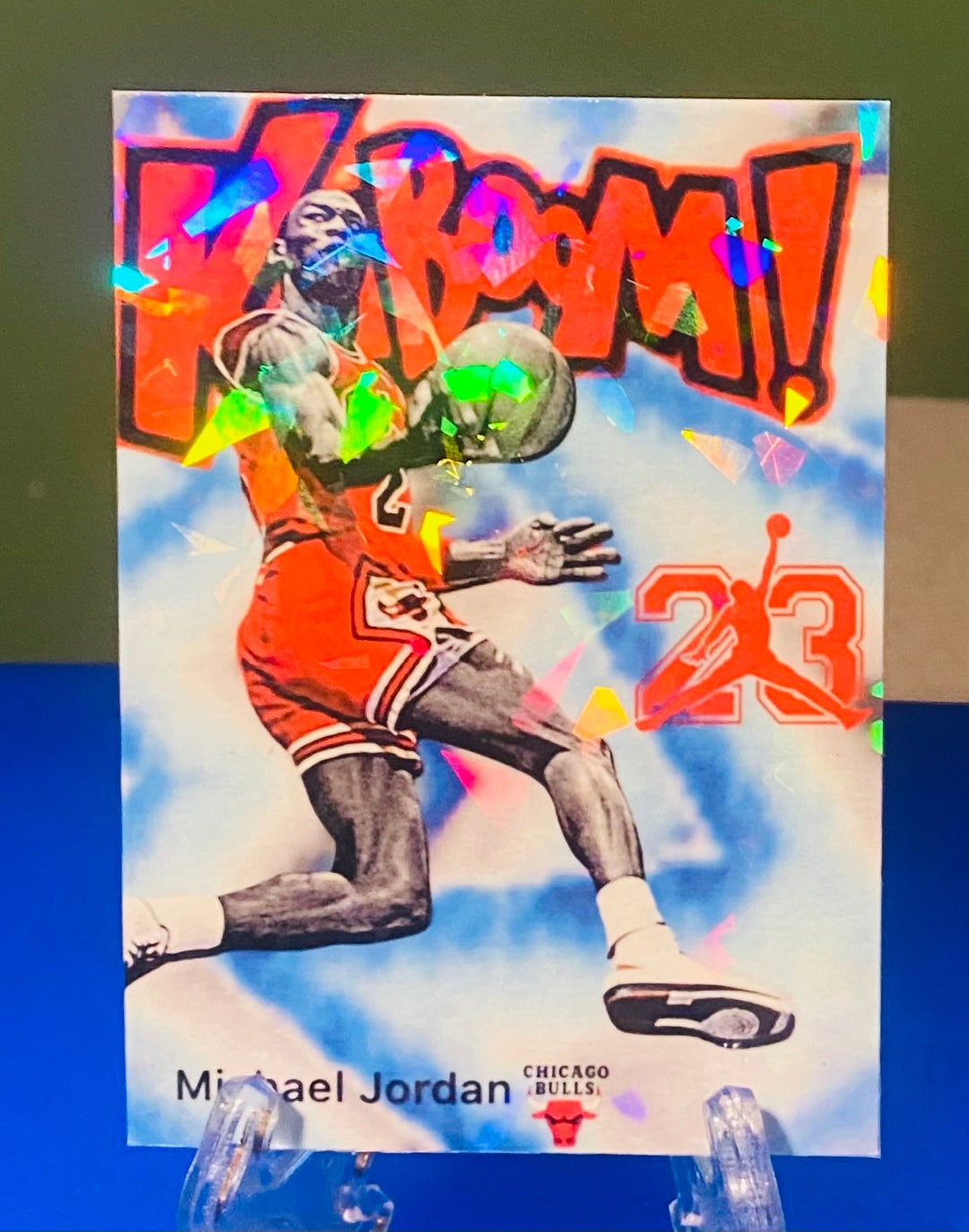 Michael Jordan Cracked Ice Kaboom Promo Card Made by Dynasty Etsy