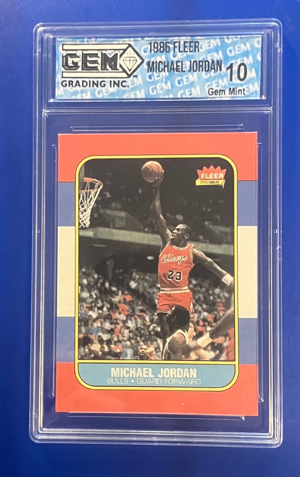Gem Mint 1986 Fleer Jordan Psa Michael Jordan Decade Of Excellence