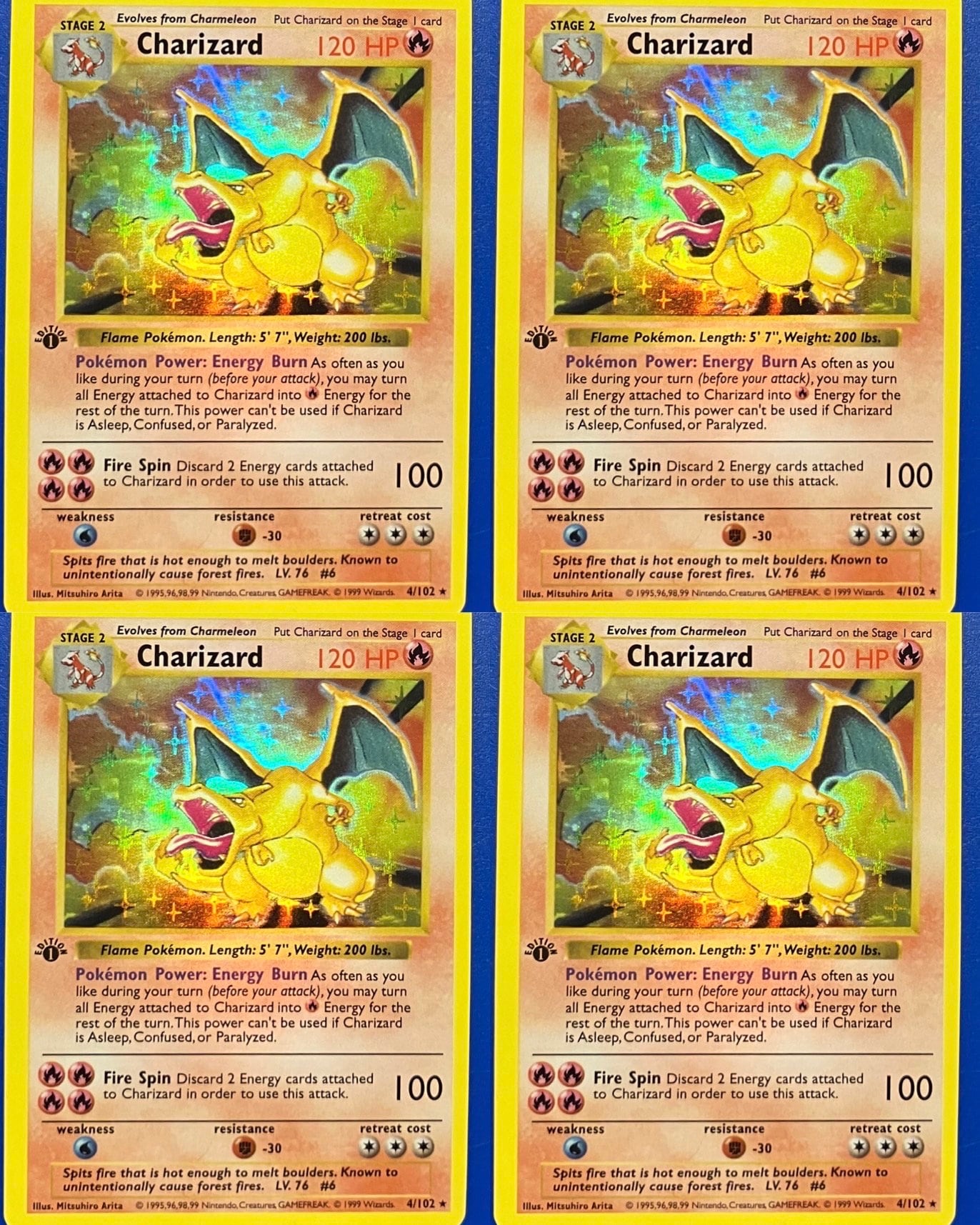 Charizard 1st edition - Etsy Polska
