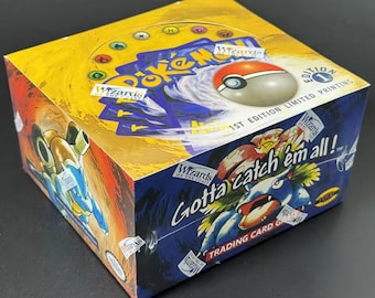 ¡Proxy! ¡Sellado! PTCG 1ª Edición Booster 36Pack/Caja Nuevo Sellado Set Base Set Completo Charizard Blastoise Venusaur. ¡Caja proxy!