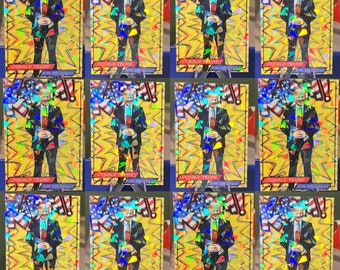 &quot;12 - Donald Trump golden holo cracked ice Karten!&quot; Sie erhalten 12 Karten!