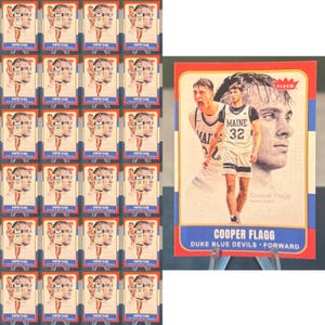 25 Cooper Flagg fleer retro style rookie cards! You get 25 cards! Slightly off center!