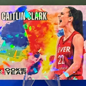 4 Caitlin Clark Color Blast Rookies von Dynasty! Holo gesprungenes Eis! 4 Karten!