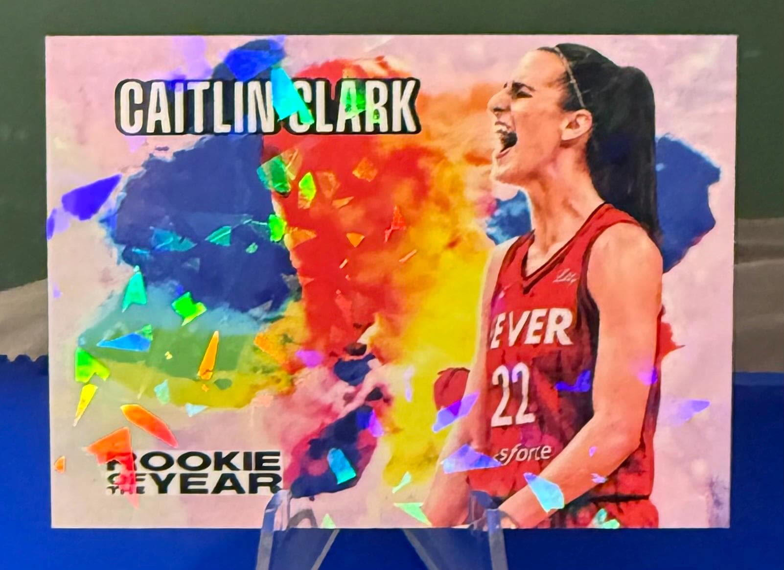 4 Caitlin Clark Color Blast Rookies von Dynasty! Holo gesprungenes Eis! 4 Karten!