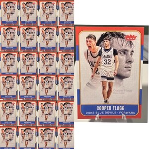 25 cartes de recrue style rétro Cooper Flagg Fleer ! Vous obtenez 25 cartes !