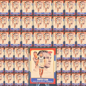 100 Cooper Flagg fleer retro style rookie cards! You get 100 cards! Slightly OFF Center!