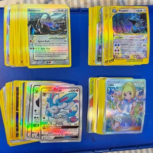 100 kaarten: holografische Pokemon Foliekaarten Game Pokemon Sets Proxy Cards! PROXY enkele eerste edities! Je krijgt 100 kaarten! Proxy! Bulkverkoop!