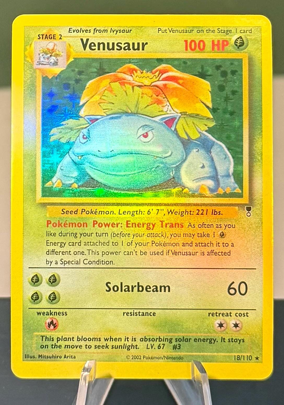 2002 venusaur pokemon card Pokemon TCG:2002 Venusaur REVERSE Holo #30/165 Expedition Base Set