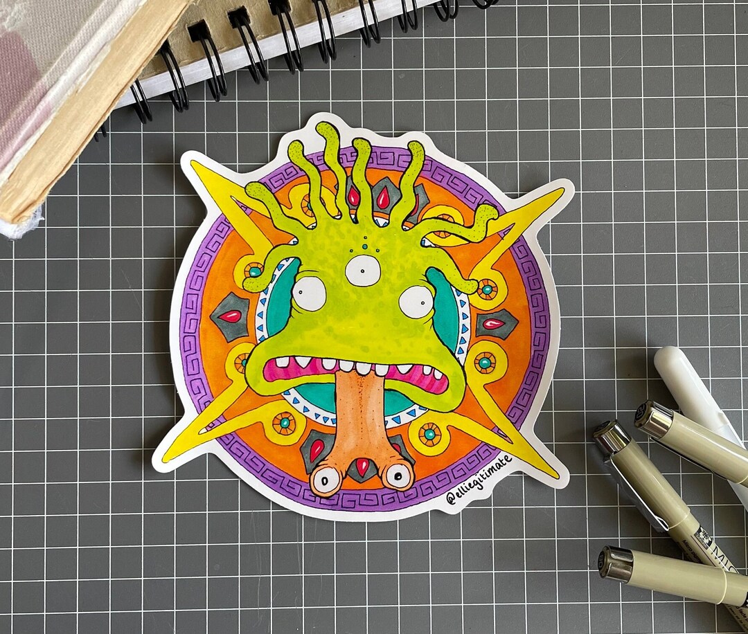 Ancient Alienz Sticker vinyl Original Art Sticker Etsy