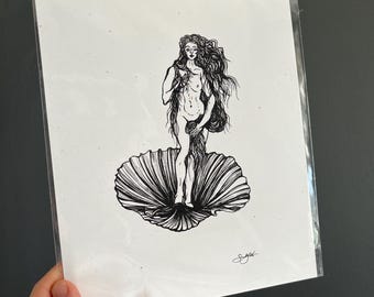 scallop- art print