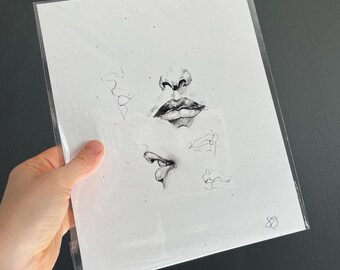 lips- art print