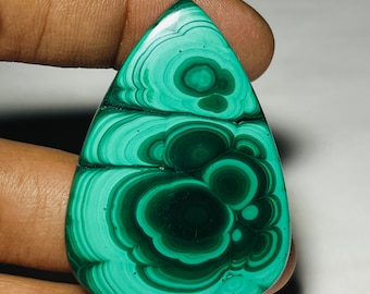 85.50 Cts Top Quality malachite cabochon malachite Gemstone, loose stone For Jewelry making (46X32mm code AS-326