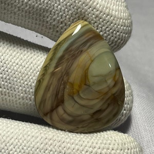 Piedra suelta de cabujón de jaspe imperial muy raro Forma de pera semipreciosa para hacer joyas (28X23X4 mm 19.20 CTS código SB -987
