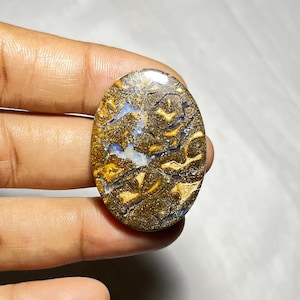 100% natural boulder opal cabochon top Quality boulder opal Gemstone, loose stone For Jewelry making(26X37X5 mm 49 cts code SS1-,42