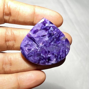 Best Quality charoite gemstone charoite cabochon, loose stone For Jewelry making (37X39X6mm 60 cts code SS7-,11