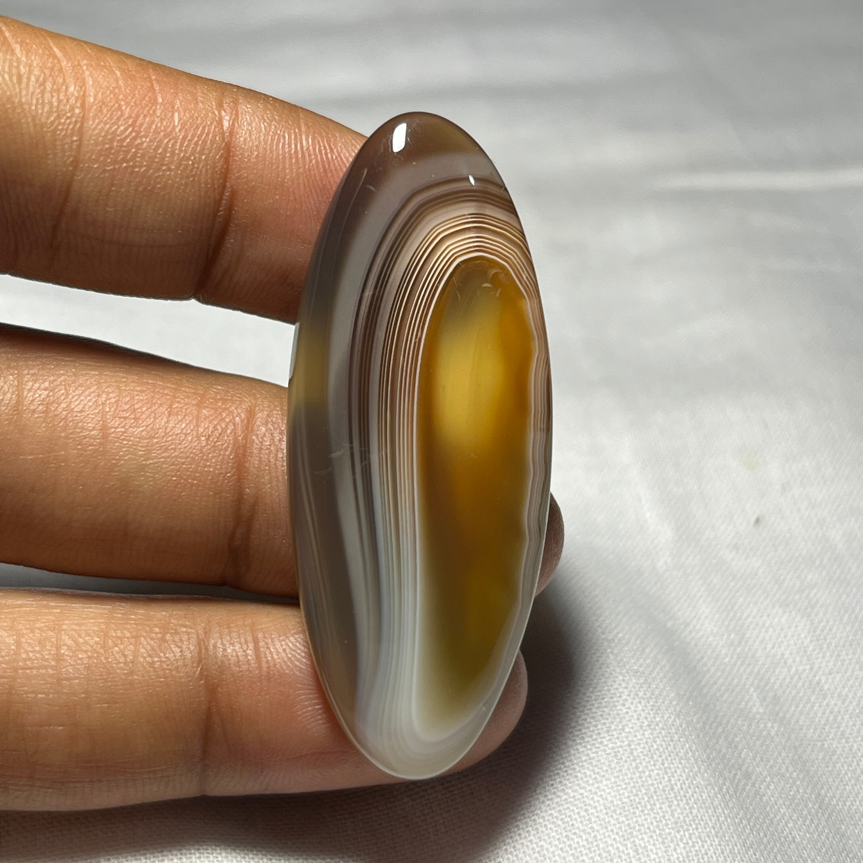 100/% Natural  Botswana Agate Cabochon Botswana Agate gemstone loose stone Semi Precious jewelry making  (50X20 mm 42.20 CTS code SC- 617