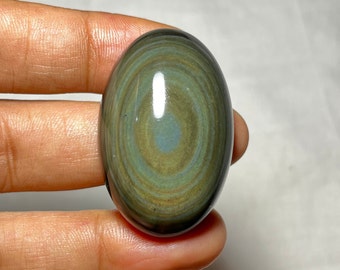 Cabochon Malachite Naturelle 38 Carats Poire 28x18x5 Mm - Pierre Précieuse Azurite Malachite Pour Bijoux