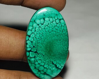 47 Cts Top Quality malachite cabochon malachite Gemstone, loose stone For Jewelry making (38X23mm code AS-350