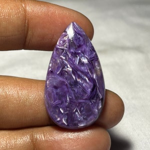 Best Quality charoite gemstone charoite cabochon, loose stone For Jewelry making (20X35X4 mm 24.70 Cts code SS7-22