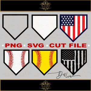 Baseball & Softball Home Plate. Baseball Basics. Instant Digital Download. Sublimation, SVG Cut File, PNG. Seams, American Baseball Softball