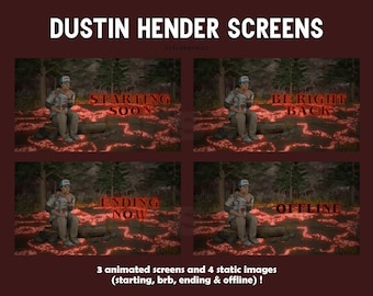 Pantallas del vestíbulo de Dustin ST / Escenas de Twitch de DBD / Transmisión de YouTube y Twitch