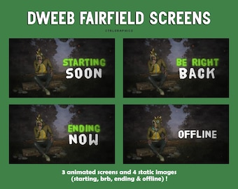Pantallas del vestíbulo de Dwight Fairfield / Escenas de Twitch de DBD / Transmisión de YouTube y Twitch