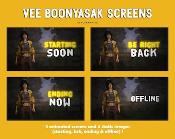 Pantallas del vestíbulo de Vee Boonyasak / Escenas de Twitch de DBD / Transmisión de YouTube y Twitch