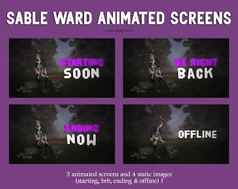 Pantallas del vestíbulo de Sable Ward / Escenas de Twitch de DBD / Transmisión de YouTube y Twitch