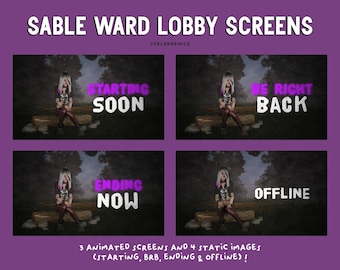 Pantallas del vestíbulo de Sable Ward / Escenas de Twitch de DBD / Transmisión de YouTube y Twitch