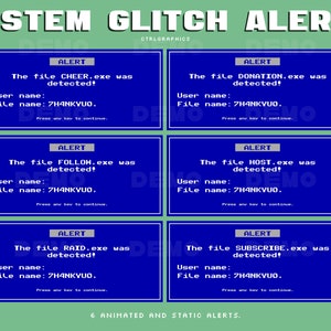 6 Windows System Alerts / Youtube & Twitch Alerts