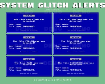 6 Windows System Alerts / Youtube & Twitch Alerts