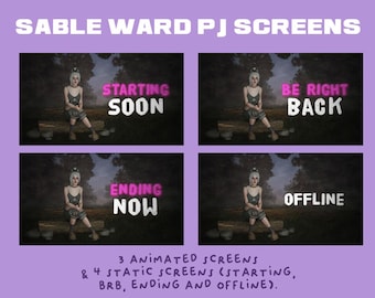 Pantallas del vestíbulo de Sable Ward PJ / Escenas de Twitch de DBD / Transmisión de YouTube y Twitch