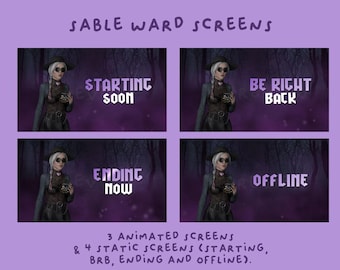 Pantallas de Sable Ward / Escenas de Twitch de DBD / Transmisión en YouTube y Twitch / Dead By Daylight