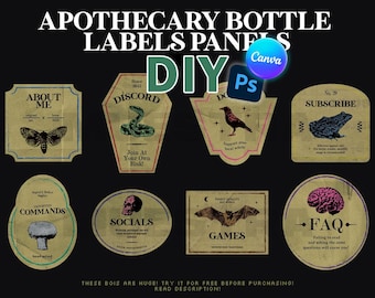 Paneles de Twitch de Witchcore: Transmisión de Halloween de Apothecary (Descarga digital)