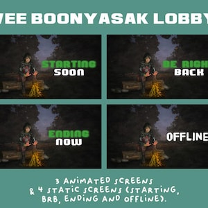 Vee Boonyasak Firepit Lobby-skärmar | DBD Twitch-scener | Youtube- och Twitch-streaming