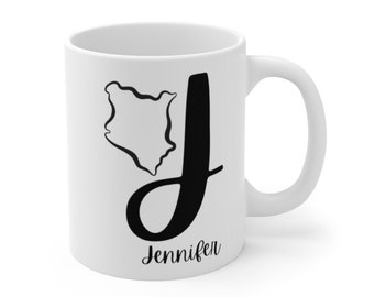 Personalisierte Kenia Kaffeetasse, Personalisierte Kenia Kaffeetasse, Geschenk für Kenianisch, Geburtstagsgeschenk für Kenianisch, Weihnachtsgeschenk für Kenianisch, Kenianischer Tee