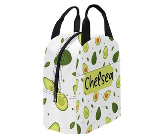 Avocado Lunch Bag, Personalisierter Lunch bag, personalisierter Lunch bag, Schul lunch bag, Work Lunch Bag, Tie and Dye Lunch Bag, Back to School