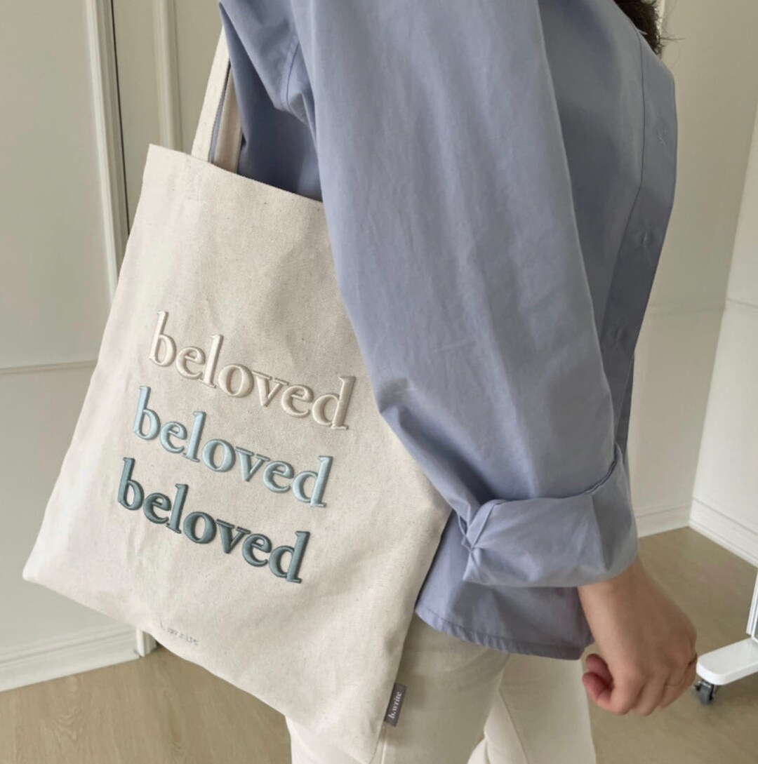 Beloved Canvas Tote Bag, Canvas Tote Bag With Inner Pocket, Canvas Tote ...