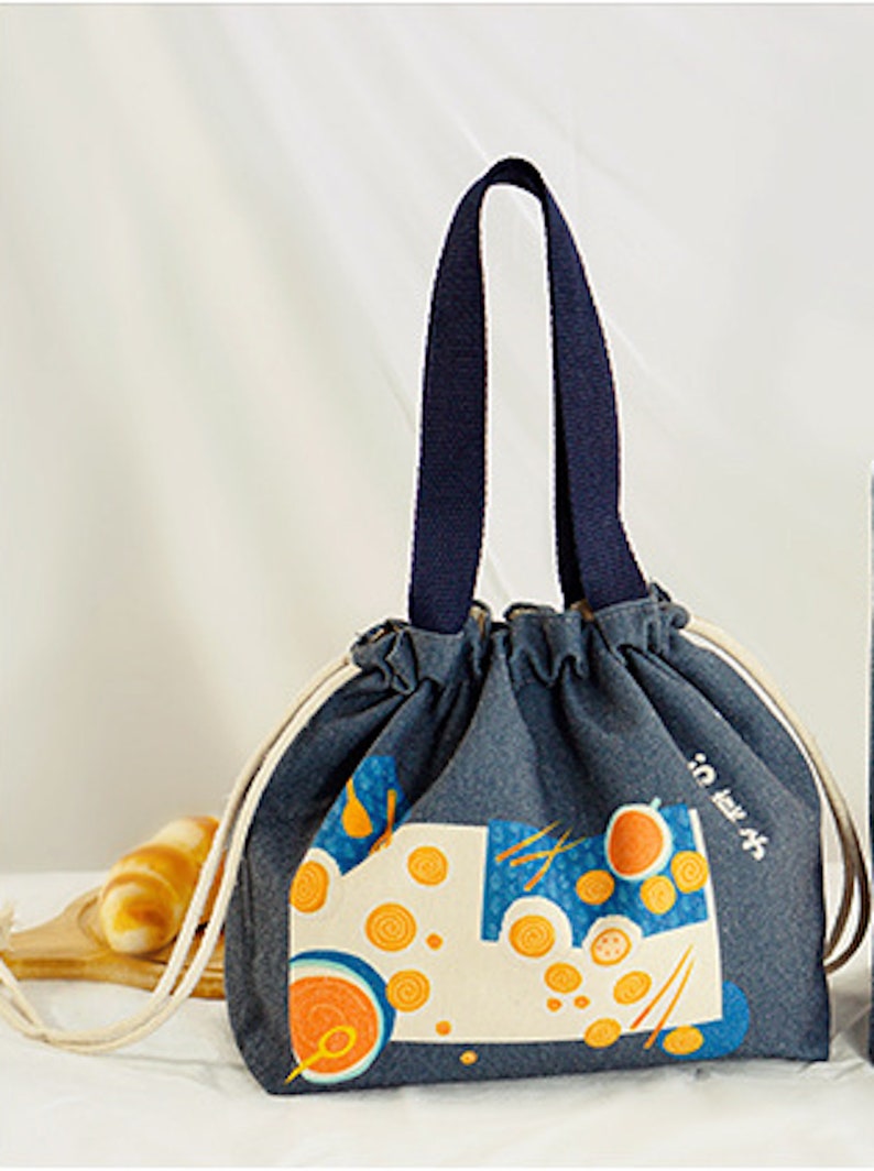 Canvas Lunch Bag Cotton Lunch Bag Ecofriendly Lunch Bag Etsy