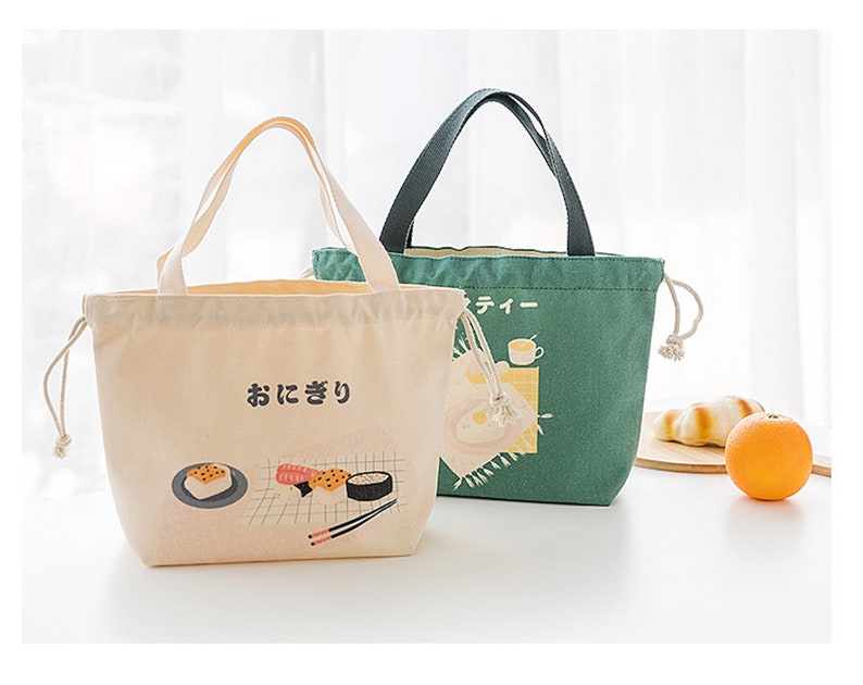 Canvas Lunch Bag Cotton Lunch Bag Ecofriendly Lunch Bag Etsy