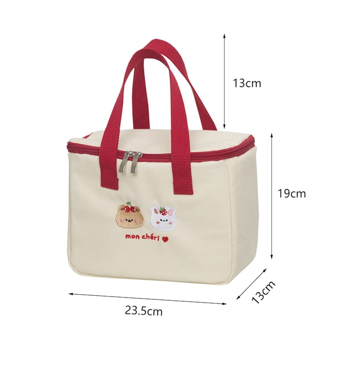 Insulated Lunch Bag Cotton Lunch Bag Ecofriendly Lunch Bag Etsy