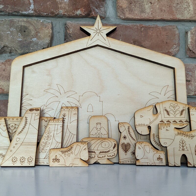 Nativity Puzzle - Etsy