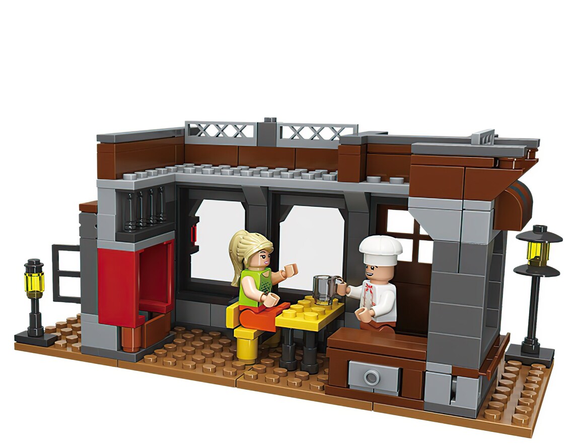 Town Coffee Shop Building Blocks / Bricks Etsy