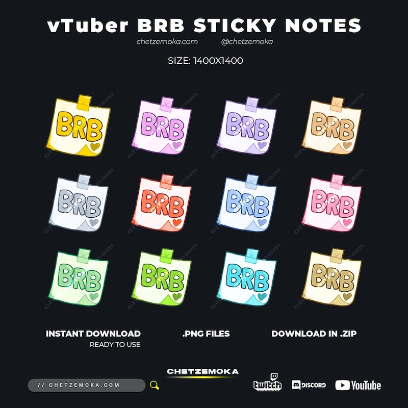 Sticky Note R6 Sticky Notes Vtuber - Etsy