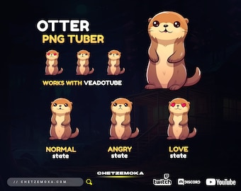 PNGTuber OTTER | Veadotube | Easy to Install | Discord | Twitch | Kick