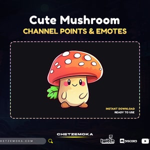Ponto de Canal Mushroom v2 - Twitch Emote | Ponto de Canal Twitch - Twitch - Discord - YouTube