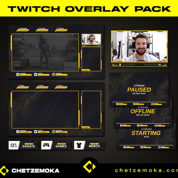 Twitch Web Cam Overlay - Etsy