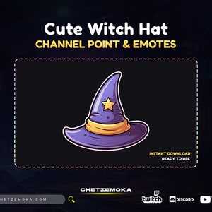 Witch Hat Channel Point - Twitch Emote | Twitch Channel Point - Twitch - Discord - YouTube