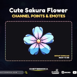Sakura Blume Channel Point - Blaue Version - Twitch Emote | Twitch Channel Point - Twitch - Discord - YouTube