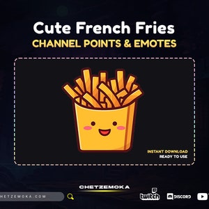 French Fries Channel Point - Twitch Emote | Twitch Channel Point - Twitch - Discord - YouTube